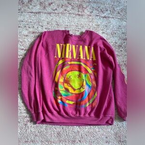 Urban Outfitters Colorful Nirvana band Sweatshirt
